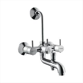 Flora Wall Mixer 3 In 1 System With Provision For Hand Shower And Overhead Shower,Hindware Faucets - The Design Bridge